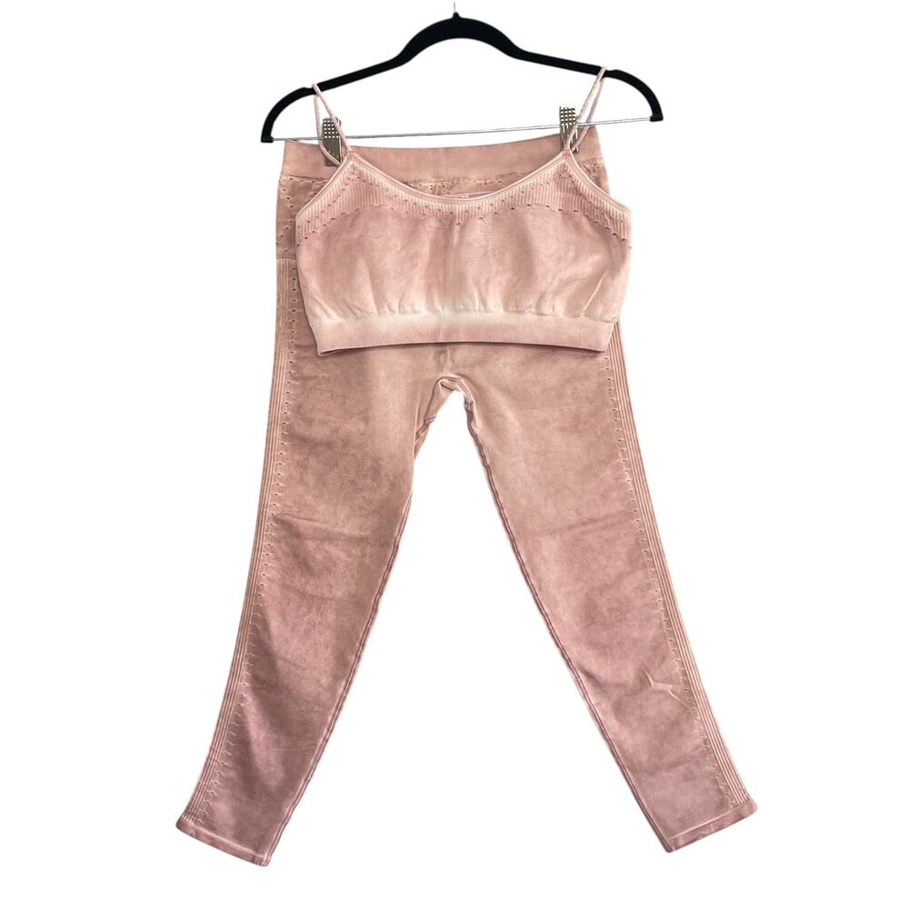 Fabletics Seamless Dance Yoga Activewear Matching Set Size S In Pink